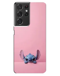 Чехол для Samsung Galaxy S21 ultra с картинкой «Stitch выглядывает» Чехол для Samsung Galaxy S21 ultra с картинкой «Stitch выглядывает»