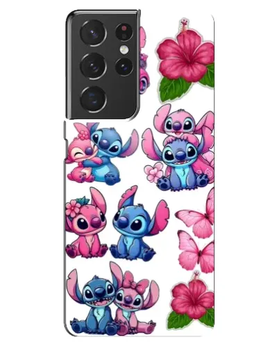 Чехол для Samsung Galaxy S21 ultra с картинкой «Стикеры Stitch и Angel»