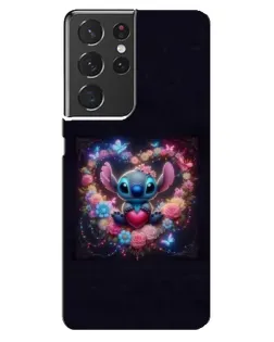 Чехол для Samsung Galaxy S21 ultra с картинкой «Stitch в цветах» Чехол для Samsung Galaxy S21 ultra с картинкой «Stitch в цветах»