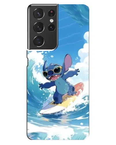 Чехол для Samsung Galaxy S21 ultra с картинкой «Стич на волне»
