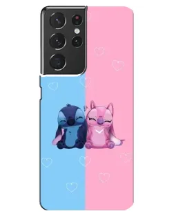 Чехол для Samsung Galaxy S21 ultra с картинкой «Stitch и Angel Love» Чехол для Samsung Galaxy S21 ultra с картинкой «Stitch и Angel Love»
