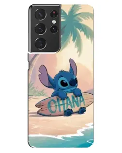 Чехол для Samsung Galaxy S21 ultra с картинкой «Стич на серфе» Чехол для Samsung Galaxy S21 ultra с картинкой «Стич на серфе»