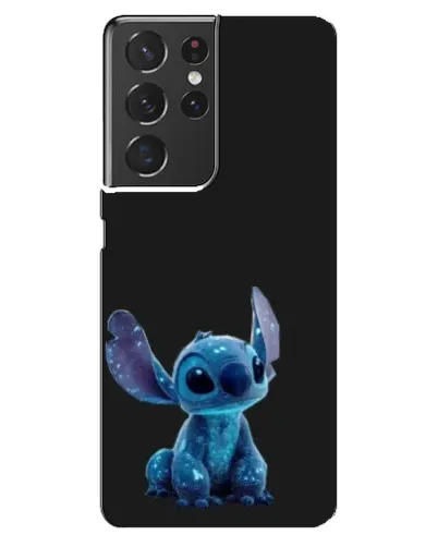 Чехол для Samsung Galaxy S21 ultra с картинкой «Стич на черном»
