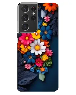 Чехол для Samsung Galaxy S21 ultra с картинкой «Цветочная феерия»