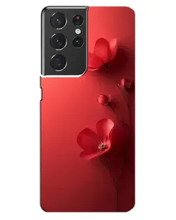 Чехол для Samsung Galaxy S21 ultra с картинкой «Маковые соцветия»