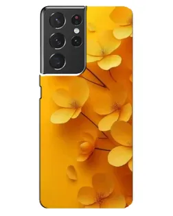 Чехол для Samsung Galaxy S21 ultra с картинкой «Золотые лепестки»
