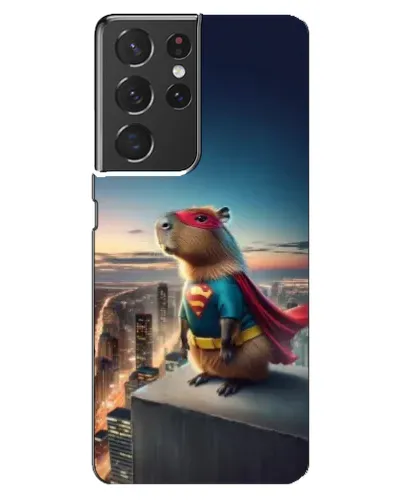 Чехол для Samsung Galaxy S21 ultra с картинкой «Капи-мен супергерой» Чехол для Samsung Galaxy S21 ultra с картинкой «Капи-мен супергерой»