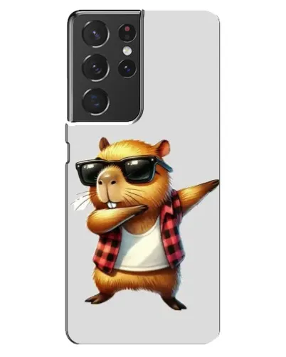 Чехол для Samsung Galaxy S21 ultra с картинкой «Капибара рэпер даб» Чехол для Samsung Galaxy S21 ultra с картинкой «Капибара рэпер даб»