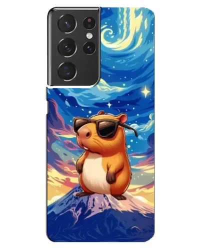Чехол для Samsung Galaxy S21 ultra с картинкой «Капибара Ван Гога» Чехол для Samsung Galaxy S21 ultra с картинкой «Капибара Ван Гога»