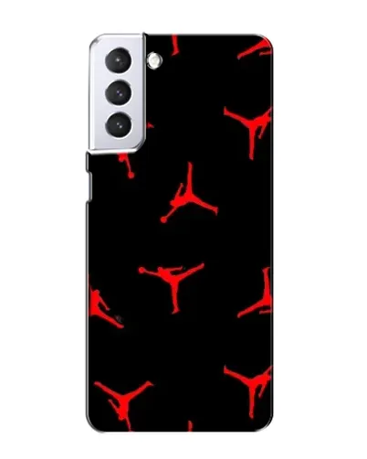 Чехол для Samsung Galaxy S21 с картинкой «Jordan Red Pattern»