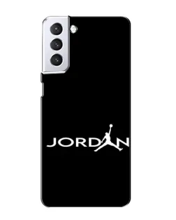 Чохол для Samsung Galaxy S21 з картинкою «Jordan White Logo» Чохол для Samsung Galaxy S21 з картинкою «Jordan White Logo»