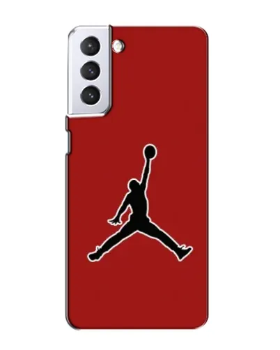 Чехол для Samsung Galaxy S21 с картинкой «Jordan Red Back»