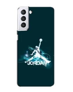 Чохол для Samsung Galaxy S21 з картинкою «Jordan Blue Fire» Чохол для Samsung Galaxy S21 з картинкою «Jordan Blue Fire»