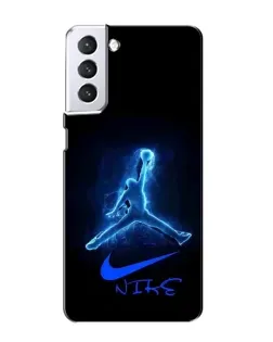 Чохол для Samsung Galaxy S21 з картинкою «Jordan Neon Blue» Чохол для Samsung Galaxy S21 з картинкою «Jordan Neon Blue»
