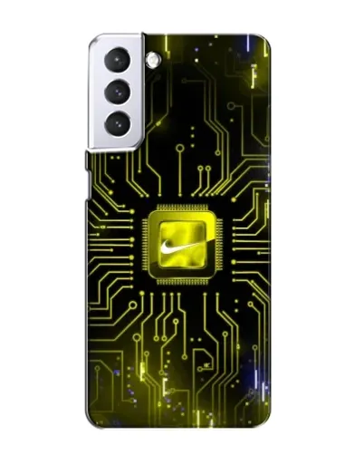 Чехол для Samsung Galaxy S21 с картинкой «Nike — золотая искра» Чехол для Samsung Galaxy S21 с картинкой «Nike — золотая искра»