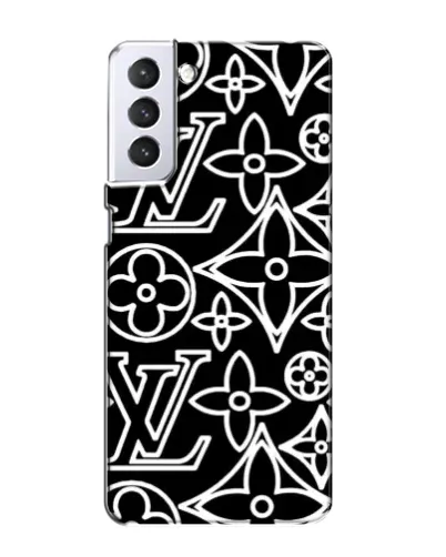 Чехол для Samsung Galaxy S21 с картинкой «Черно-белый узор LV» Чехол для Samsung Galaxy S21 с картинкой «Черно-белый узор LV»