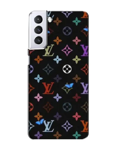 Чехол для Samsung Galaxy S21 с картинкой «Цветная монограмма LV» Чехол для Samsung Galaxy S21 с картинкой «Цветная монограмма LV»