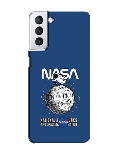 Чехол для Samsung Galaxy S21 с картинкой «NASA — лунная миссия» Чехол для Samsung Galaxy S21 с картинкой «NASA — лунная миссия»