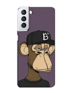 Чехол для Samsung Galaxy S21 с картинкой «Bored Ape в кепке» Чехол для Samsung Galaxy S21 с картинкой «Bored Ape в кепке»