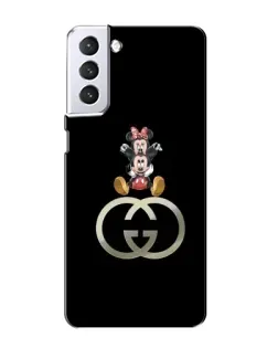 Чехол для Samsung Galaxy S21 с картинкой «Минни Маус на лого» Чехол для Samsung Galaxy S21 с картинкой «Минни Маус на лого»