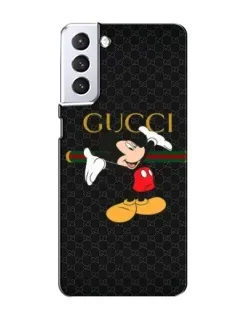 Чехол для Samsung Galaxy S21 с картинкой «Микки Маус Gucci» Чехол для Samsung Galaxy S21 с картинкой «Микки Маус Gucci»