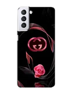 Чехол для Samsung Galaxy S21 с картинкой «Gucci — неоновая роза» Чехол для Samsung Galaxy S21 с картинкой «Gucci — неоновая роза»