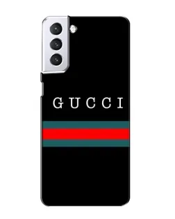 Чехол для Samsung Galaxy S21 с картинкой «Gucci — красный пояс» Чехол для Samsung Galaxy S21 с картинкой «Gucci — красный пояс»