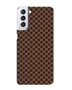 Чехол для Samsung Galaxy S21 с картинкой «Gucci — шоколадная сетка» Чехол для Samsung Galaxy S21 с картинкой «Gucci — шоколадная сетка»