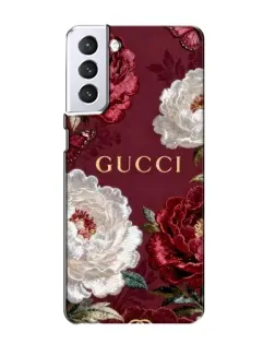 Чехол для Samsung Galaxy S21 с картинкой «Gucci — бордовые розы» Чехол для Samsung Galaxy S21 с картинкой «Gucci — бордовые розы»