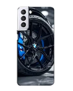 Чехол для Samsung Galaxy S21 с картинкой «Колесо BMW вблизи» Чехол для Samsung Galaxy S21 с картинкой «Колесо BMW вблизи»