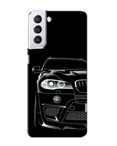 Чехол для Samsung Galaxy S21 с картинкой «Темный силуэт BMW»