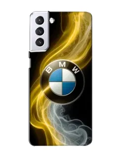 Чехол для Samsung Galaxy S21 с картинкой «Золотистый дым BMW» Чехол для Samsung Galaxy S21 с картинкой «Золотистый дым BMW»
