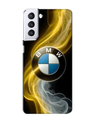Чехол для Samsung Galaxy S21 с картинкой «Золотистый дым BMW»