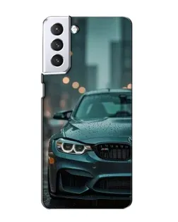 Чехол для Samsung Galaxy S21 с картинкой «BMW в огнях города» Чехол для Samsung Galaxy S21 с картинкой «BMW в огнях города»