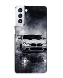 Чехол для Samsung Galaxy S21 с картинкой «BMW сквозь туман» Чехол для Samsung Galaxy S21 с картинкой «BMW сквозь туман»