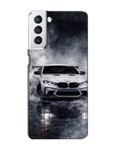 Чехол для Samsung Galaxy S21 с картинкой «BMW сквозь туман»