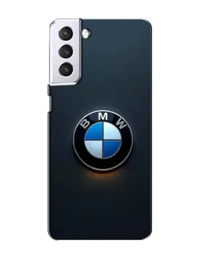 Чехол для Samsung Galaxy S21 с картинкой «Логотип BMW — минимализм»