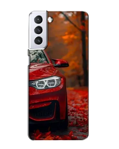 Чехол для Samsung Galaxy S21 с картинкой «Осенняя BMW M4»