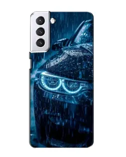 Чехол для Samsung Galaxy S21 с картинкой «BMW под дождем» Чехол для Samsung Galaxy S21 с картинкой «BMW под дождем»
