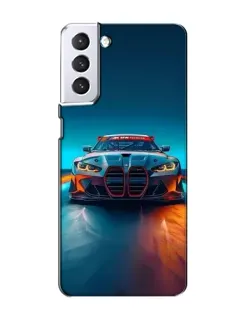 Чехол для Samsung Galaxy S21 с картинкой «BMW — огни неона» Чехол для Samsung Galaxy S21 с картинкой «BMW — огни неона»