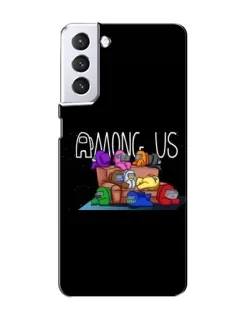 Чехол для Samsung Galaxy S21 с картинкой «Логотип Among Us» Чехол для Samsung Galaxy S21 с картинкой «Логотип Among Us»