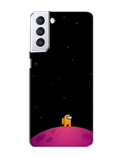 Чехол для Samsung Galaxy S21 с картинкой «Одинокий герой на планете»