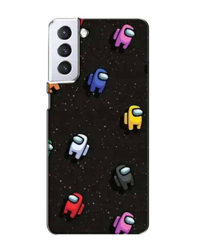 Чехол для Samsung Galaxy S21 с картинкой «Космический паттерн Among Us»