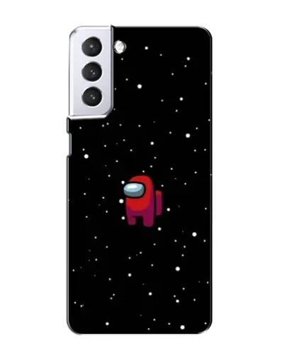 Чехол для Samsung Galaxy S21 с картинкой «Красный Among Us»