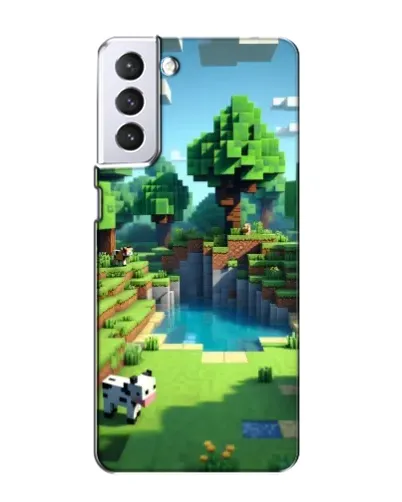Чехол для Samsung Galaxy S21 с картинкой «Minecraft летний день» Чехол для Samsung Galaxy S21 с картинкой «Minecraft летний день»