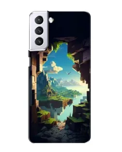 Чехол для Samsung Galaxy S21 с картинкой «Вид из пещеры»