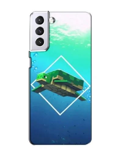 Чехол для Samsung Galaxy S21 с картинкой «Черепаха Minecraft» Чехол для Samsung Galaxy S21 с картинкой «Черепаха Minecraft»