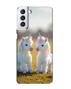 Чехол для Samsung Galaxy S21 с картинкой «Пара единорогов» Чехол для Samsung Galaxy S21 с картинкой «Пара единорогов»