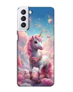 Чехол для Samsung Galaxy S21 с картинкой «Единорог среди облаков» Чехол для Samsung Galaxy S21 с картинкой «Единорог среди облаков»