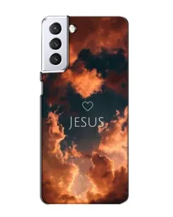 Чехол для Samsung Galaxy S21 с картинкой «Сияние Имени Jesus» Чехол для Samsung Galaxy S21 с картинкой «Сияние Имени Jesus»